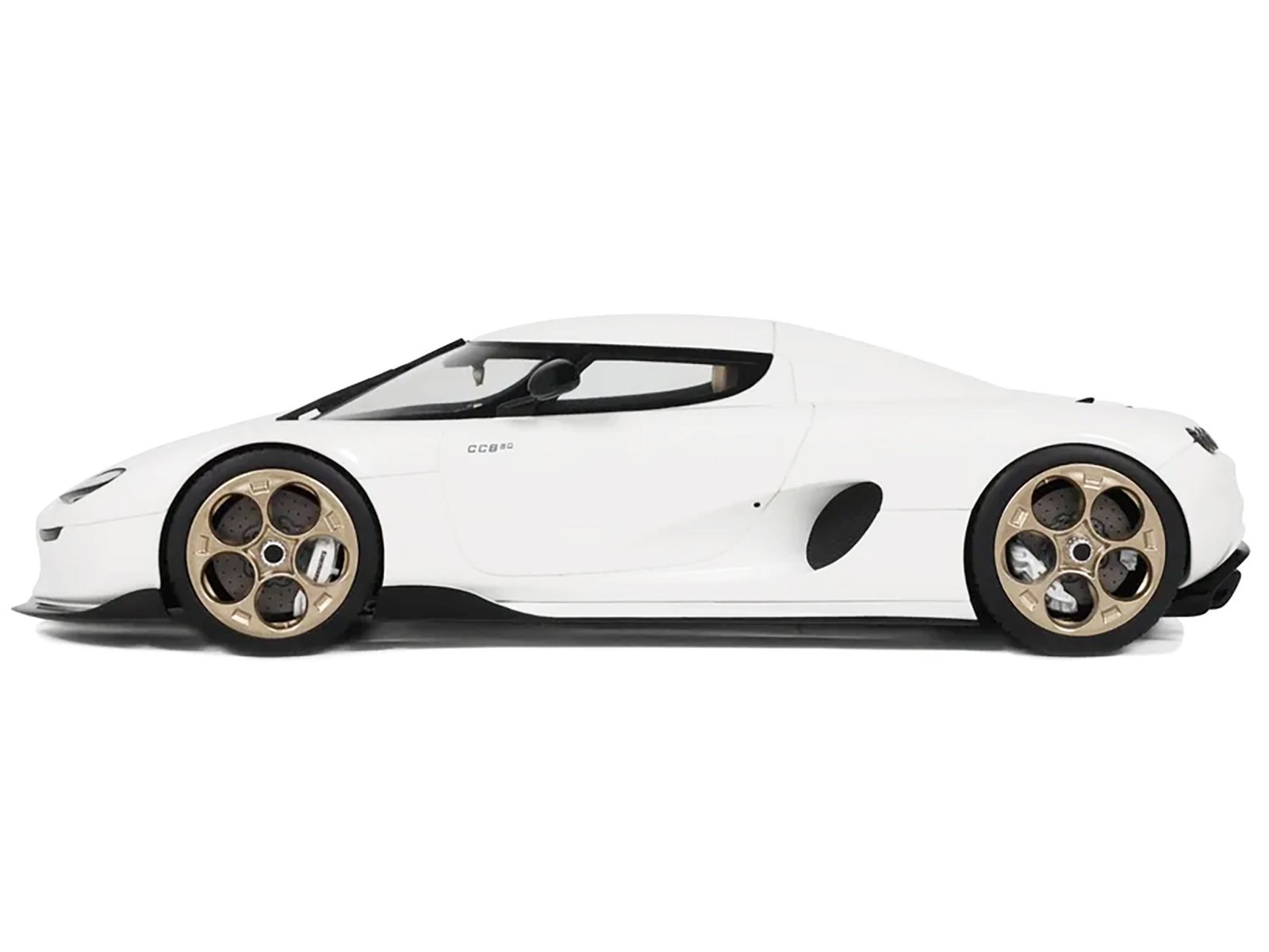 2024 Koenigsegg CC850 Crystal White 1/18 Model Car GT Spirit Diecast Model collector model product image