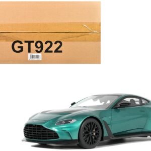 2023 Aston Martin Vantage V12 British Racing Green with Black Hood and Top 1/18 Model Car GT Spirit Diecast Model collector model product image