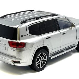 Toyota Land Cruiser Silver Metallic with Sun Roof 1/24 Diecast Model
