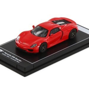 Porsche 918 Spyder Guards Red "Hypercar League Collection" 1/64 Car PosterCars Diecast Model
