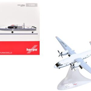 Xian Y-7 Commercial Aircraft "CAAC Airlines" (B-3457) White with Blue Stripes 1/200 Herpa Diecast Model collector model product image