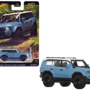 2024 Toyota Land Cruiser Blue with White Top "HW Off Road" Series Car Hot Wheels Diecast Model collector model product image