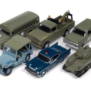 "Military" Set B of 6 pieces 2024 Release 2 Limited Edition Diecast Models Johnny Lightning