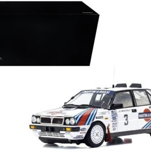Lancia Delta HF 4WD #3 Juha Kankkunen - Juha Piironen "Martini Racing" Winner "Olympus Rally" (1987) 1/18 Car Kyosho Diecast Model