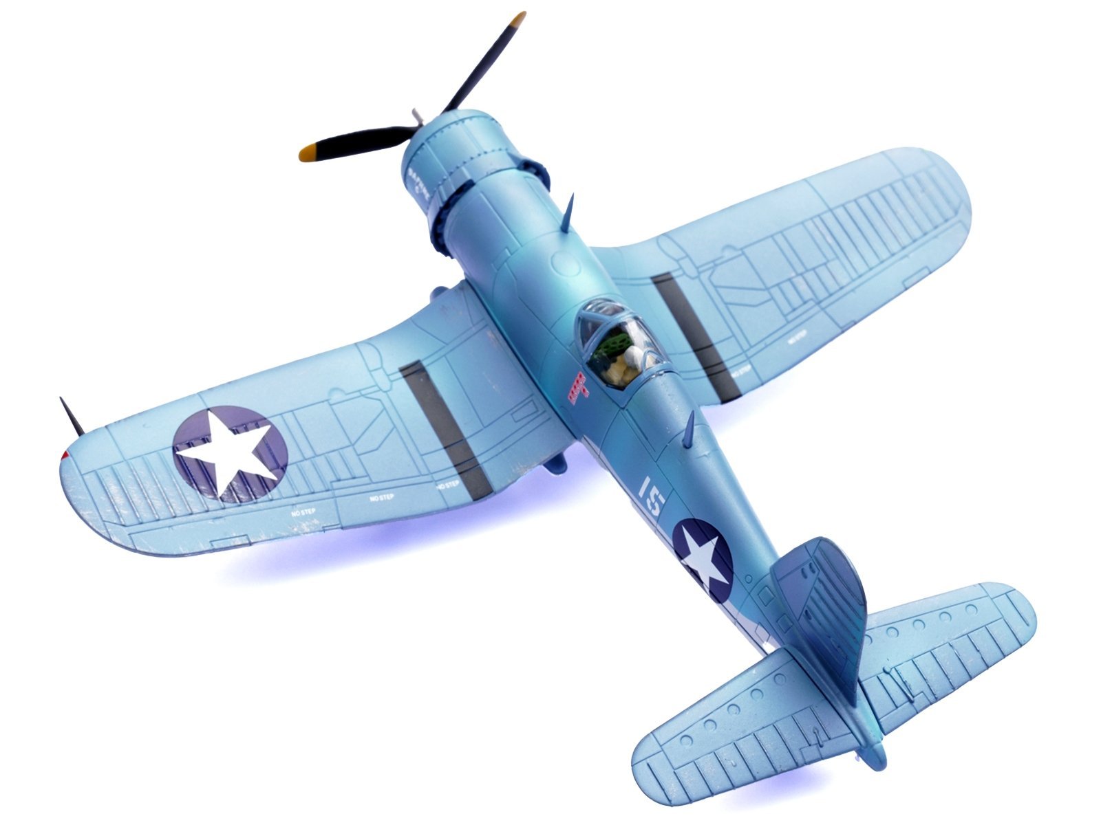 Vought F4U-1 Corsair Fighter Plane "Daphne 'C' 2nd Lt. James N. Cupp VMF-213 Hell Hawks Guadalcanal" (1943) United States Marines 1/72 Airplane Legion Diecast Model collector model product image