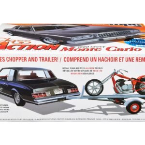 1980 Chevrolet Monte Carlo "Class Action" with Motorcycle and Trailer (Skill 2) Model Car 1/25 Scale MPC Plastic Model Kit collector model product image