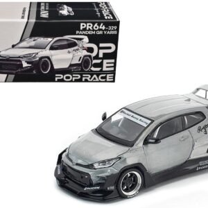 Toyota "Pandem" GR Yaris RHD (Right Hand Drive) Raw Metal 1/64 Car Pop Race Diecast Model collector model product image
