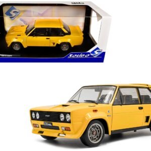 1980 Fiat 131 Abarth Yellow 1/18 Diecast Model Car by Solido