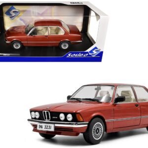 1980 BMW 323i Ruby Red Metallic 1/18 Diecast Model Car by Solido