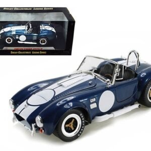 1965 Shelby Cobra 427 S/C Dark Blue Metallic with White Stripes with