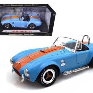 1965 Shelby Cobra 427 S/C Blue With Orange Stripes 1/18 Diecast Mode