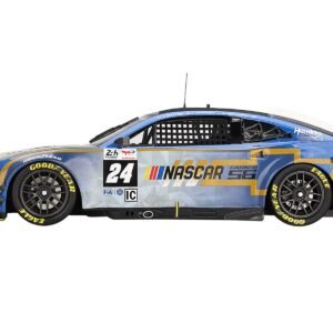 Chevrolet Camaro ZL1 #24 Jenson Button - Jimmie Johnson - Mike Rockenfeller (Post-Race Weathered Version) "Hendrick Motorsports - NASCAR Next Gen Garage 56" Innovative "24 Hours of Le Mans" (2023) 1/18 Model Car Top Speed Diecast Model collector model product image