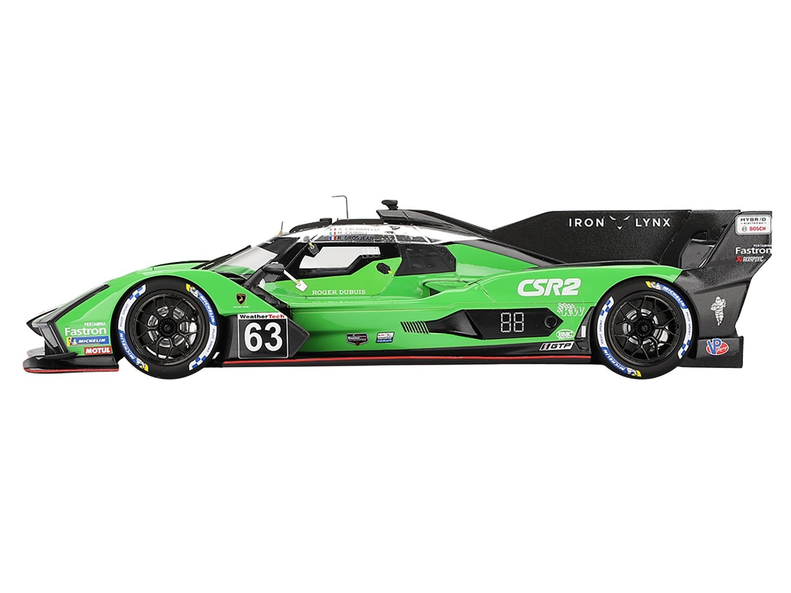 Lamborghini SC63 #63 Matteo Cairoli - Andrea Caldarelli - Romain Grosjean "Iron Lynx" IMSA "12 Hours of Sebring" (2024) 1/18 Model Car Top Speed Diecast Model collector model product image