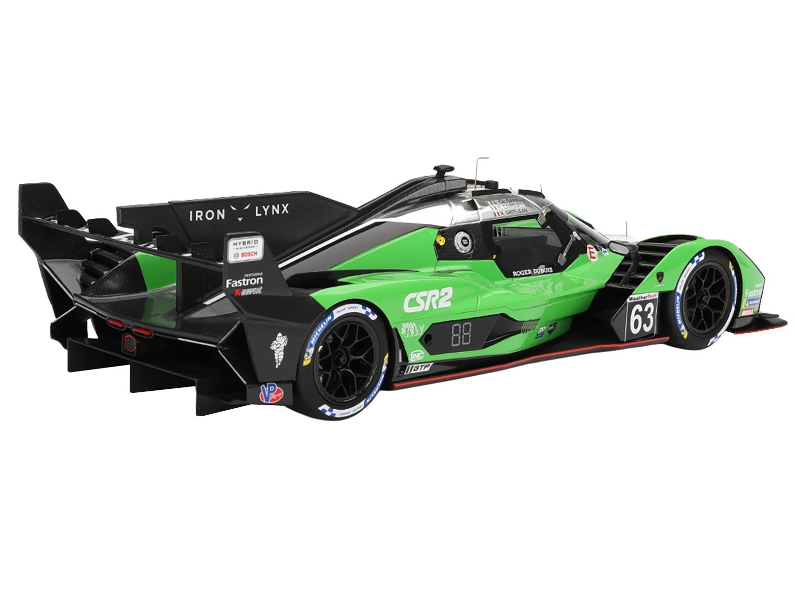 Lamborghini SC63 #63 Matteo Cairoli - Andrea Caldarelli - Romain Grosjean "Iron Lynx" IMSA "12 Hours of Sebring" (2024) 1/18 Model Car Top Speed Diecast Model collector model product image