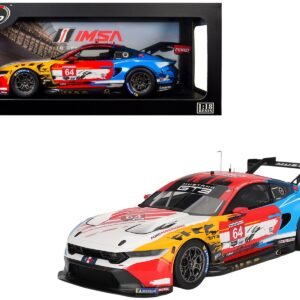 Ford Mustang GT3 #64 Mike Rockenfeller - Harry Tincknell "Ford Multimatic Motorsports" "Motul Course de Monterey - Laguna Seca" (2024) 1/18 Model Car Top Speed Diecast Model collector model product image