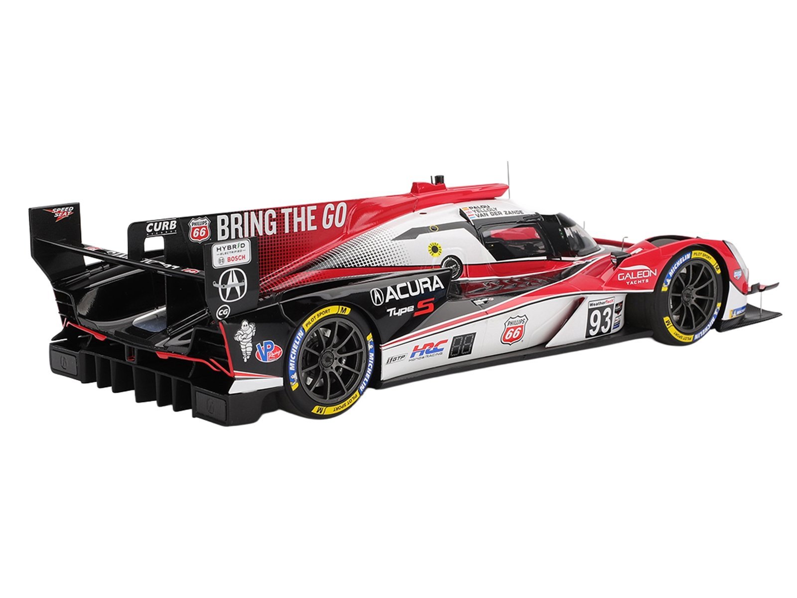 Acura ARX-06 #93 Alex Palou - Renger van der Zande - Nick Yelloly "Acura Meyer Shank Racing" 3rd Place GTP IMSA "12 Hours of Sebring" (2025) 1/18 Model Car Top Speed Diecast Model collector model product image