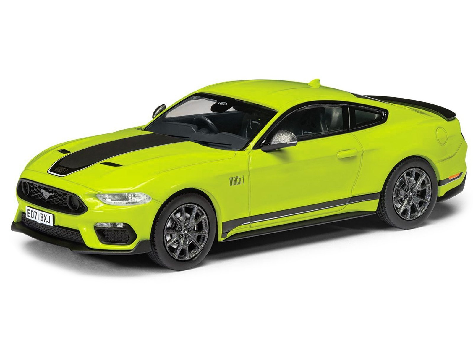 Ford Mustang Mk6 Mach 1 RHD (Right Hand Drive) Grabber Yellow with Black Stripes "Vanguards" Series 1/43 Car Corgi Diecast Model collector model product image