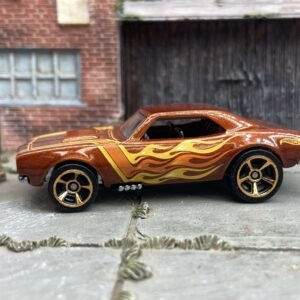 Loose Hot Wheels - 1967 Chevy Camaro - Golden Brown With Flames