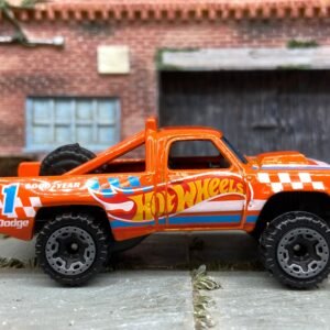 Loose Hot Wheels - 1987 Dodge D100 Baja Race Truck - Hot Wheels Orange