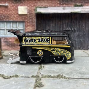 Loose Hot Wheels - VW Volkswagen Kool Kombi - Black and Yellow