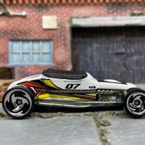 Loose Hot Wheels 1927 Ford T-Bucket Track T Dressed in White Checkered Flag #07 Livery