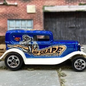 Loose Hot Wheels - 1932 Ford Model A Sedan - Blue and White Ship Shape Livery