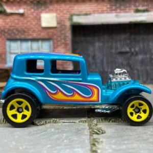 Loose Hot Wheels 1932 Ford Vicky Dressed in Blue with Flames Easter 2014