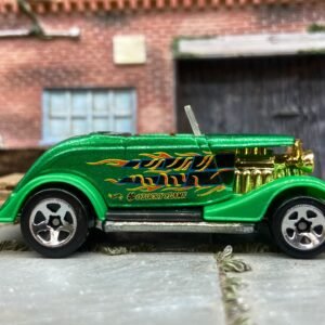 Loose Hot Wheels - 1933 Ford Roadster Convertible - Green O'Lucky Flame Livery