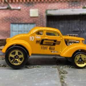Loose Hot Wheels: 1937 Ford Pass'n Gasser Dressed in Mr Gasket Golden Yellow