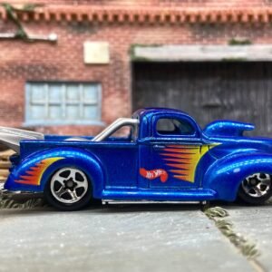 Loose Hot Wheels -1940 Ford Drag Truck - Blue With Scallops
