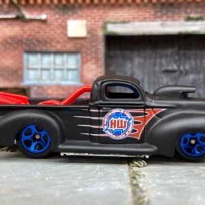 Loose Hot Wheels - 1940 Ford Drag Truck - Satin Black and Red Hot Wheels Livery