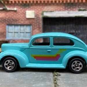 Loose Hot Wheels 1940 Ford Fat Fender Sedan Dressed in Light Blue