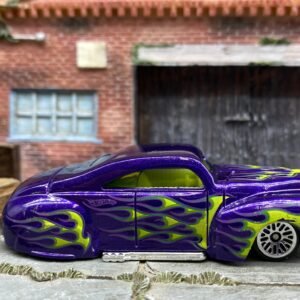 Loose Hot Wheels 1941 Ford Coupe Tail Dragger - Purple and Green Flames