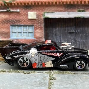 Loose Hot Wheels - 1941 Willys Coup Drag Car - Master of the Universe Ram Man Black