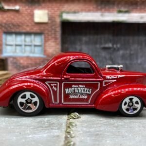 Loose Hot Wheels -1941 Willys - Dark Red Hot Wheels Livery
