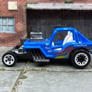 Hot Wheels 1942 Willys MB Mud Bog Jeep - Blue and White