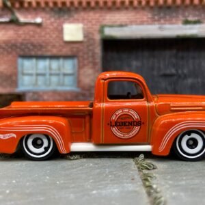Loose Hot Wheels - 1949 Ford F100 Pick Up Truck - Orange and White
