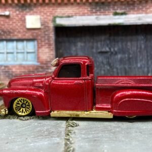 Loose Hot Wheels - 1952 Chevy Pick Up Truck - LA TROCA Dark Red and Gold