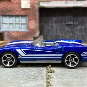 Loose Hot Wheels - 1955 Chevy Corvette - Blue and White