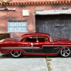 Loose Hot Wheels - 1955 Chevy - Dark Red and Black