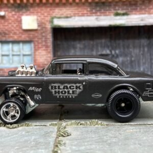 Loose Hot Wheels 1955 Chevy Gasser Dressed in "Black Hole" Satin Black Livery
