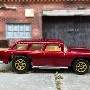 Loose Hot Wheels - 1955 Chevy Nomad - Dark Red and Tan