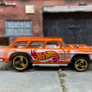 Loose Hot Wheels - 1955 Chevy Nomad - Hot Wheels Orange and White Livery