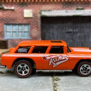 Loose Hot Wheels - 1955 Chevy Nomad - Hot Wheels Redlines Orange and White Livery