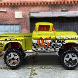 Loose Hot Wheels 1956 Chevy 4X4 Pick Up Truck Dressed in Flashrider Green