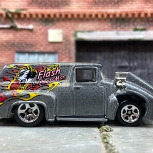 Loose Hot Wheels - 1956 Ford F100 Panel Truck - Silver Flash The Photo Man Livery