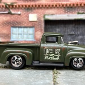 Loose Hot Wheels 1956 Ford F100 Pick Up Truck  Dressed in Hot Wheels Hot Trucks Green