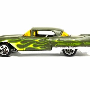 Loose Hot Wheels - 1957 Cadillac Brougham - Satin Green with Flames