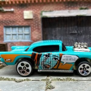 Loose Hot Wheels - 1957 Chevy - Blue and Orange