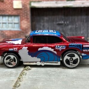 Loose Hot Wheels - 1957 Chevy - Dark Red Ride Yourself Wild Livery